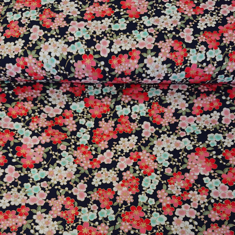 100% Cotton Japanese Foil Print - The Fabric Counter