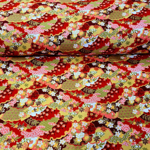 100% Cotton Japanese Foil Print - The Fabric Counter