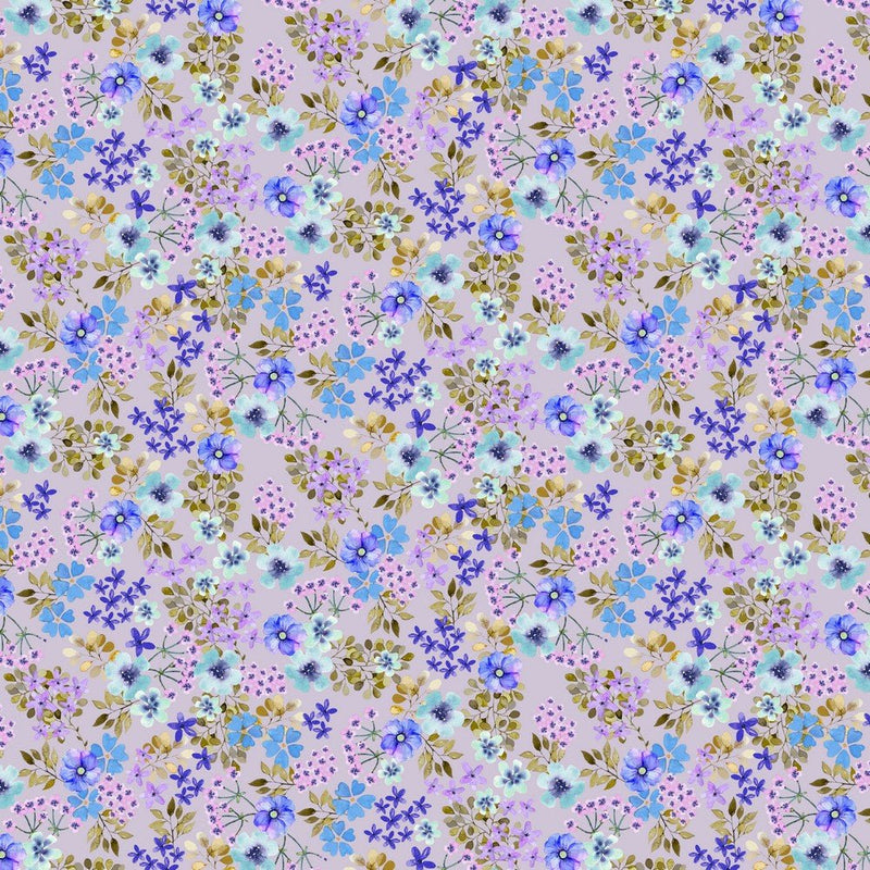 100% Cotton Print - Digital Floral - The Fabric Counter