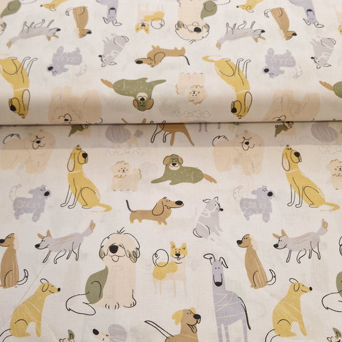 100% Cotton Print - Dogs - The Fabric Counter