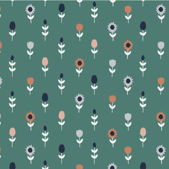 100% Cotton Print - Flower - The Fabric Counter