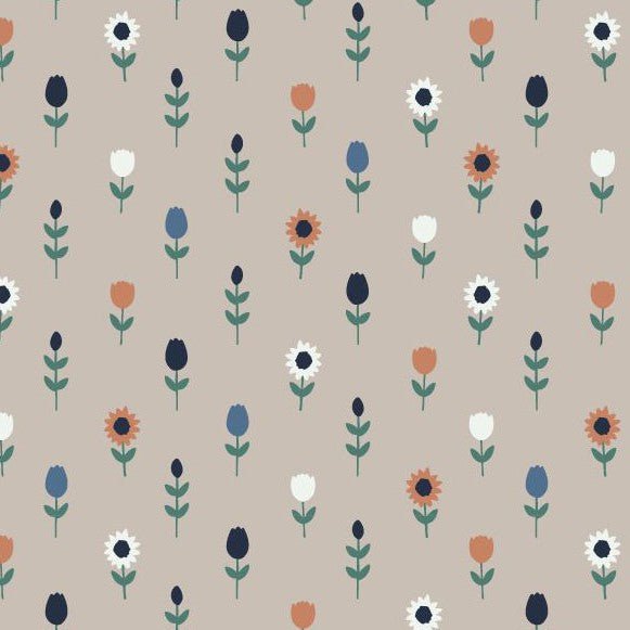 100% Cotton Print - Flower - The Fabric Counter