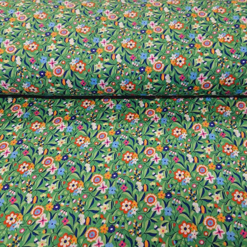 100% Cotton Print - Groovy Floral - The Fabric Counter