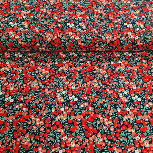 100% Cotton Print - Liberty Inspired Floral - The Fabric Counter
