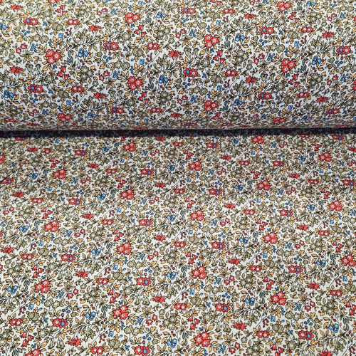 100% Cotton Print - Liberty Inspired Floral - The Fabric Counter