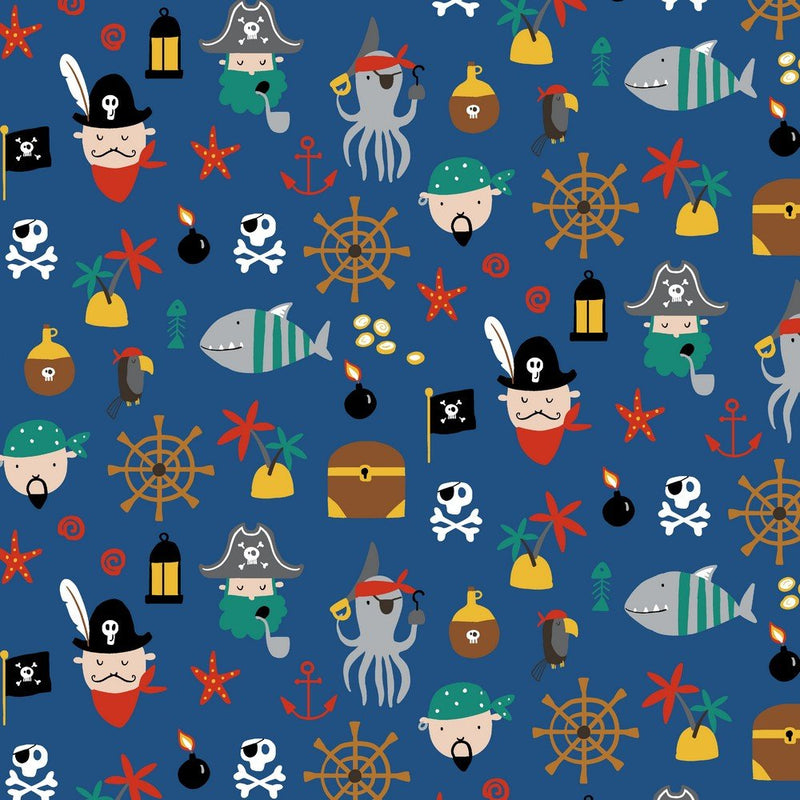 100% Cotton Print - Pirate - The Fabric Counter