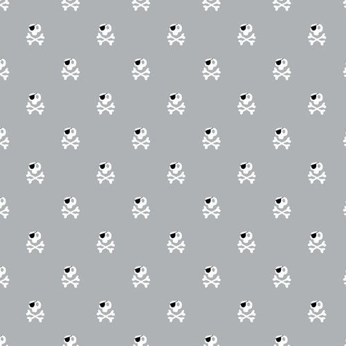 100% Cotton Print - Pirate Skull - The Fabric Counter