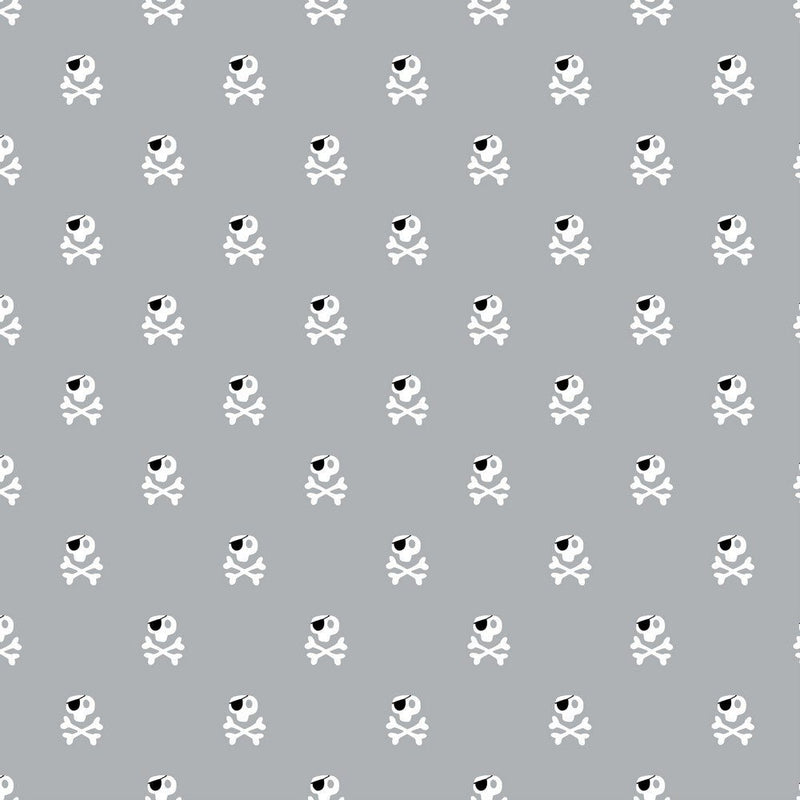 100% Cotton Print - Pirate Skull - The Fabric Counter
