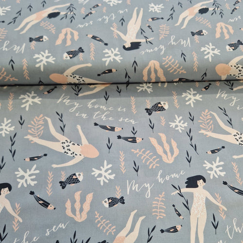 100% Cotton Print - Sea Swim - The Fabric Counter