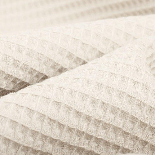 100% Cotton Waffle - Light Beige - The Fabric Counter