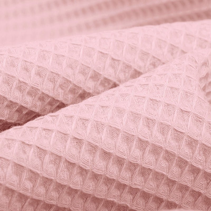 100% Cotton Waffle - Pink - The Fabric Counter