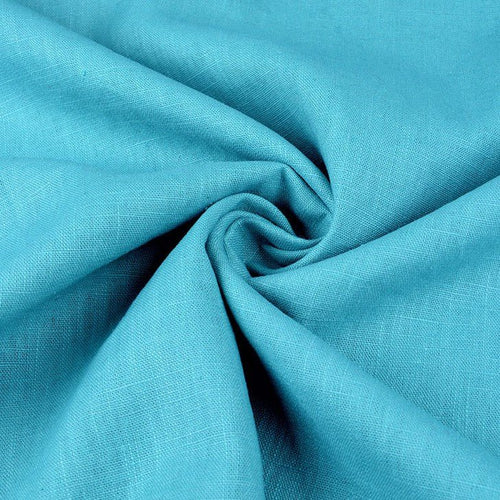 100% Linen - Aqua - The Fabric Counter