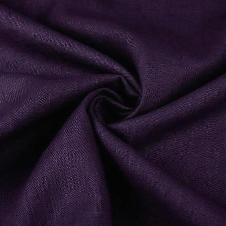 100% Linen - Aubergine - The Fabric Counter