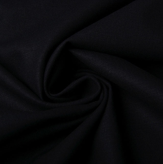 100% Linen - Black - The Fabric Counter