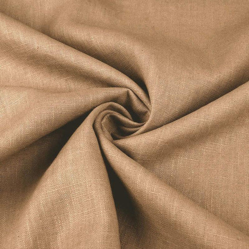 100% Linen - Camel - The Fabric Counter