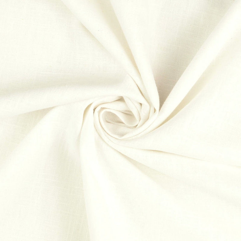 100% Linen - Ecru/Cream - The Fabric Counter