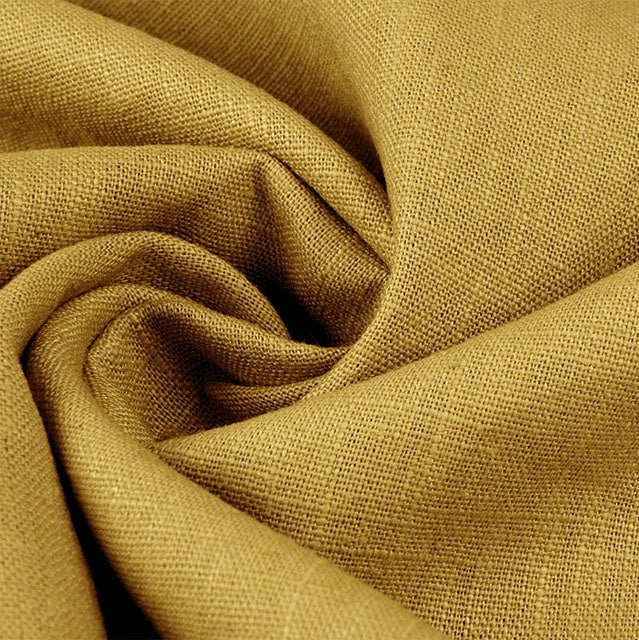 100% Linen - Mustard - The Fabric Counter