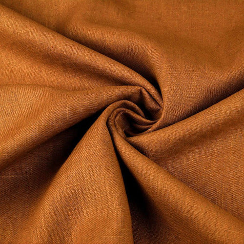 100% Linen - Rust Brick - The Fabric Counter