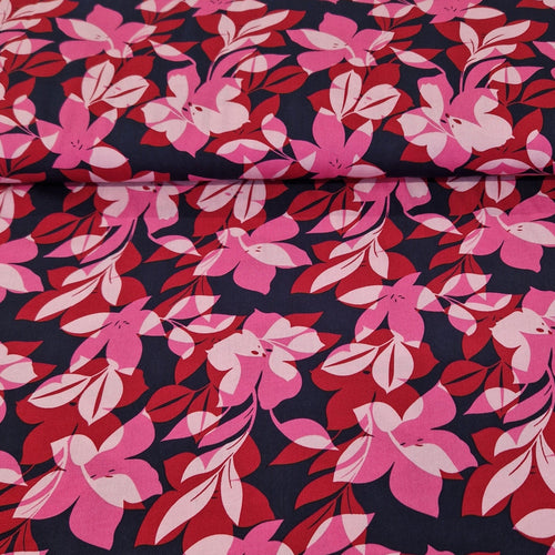 100% Viscose - Abstract Floral - The Fabric Counter