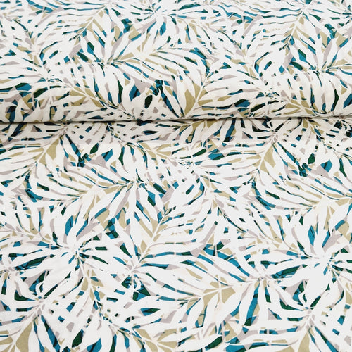 100% Viscose by Stof France - Tropical Leaves - The Fabric Counter