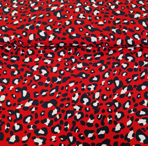 100% Viscose - Leopard Print - The Fabric Counter