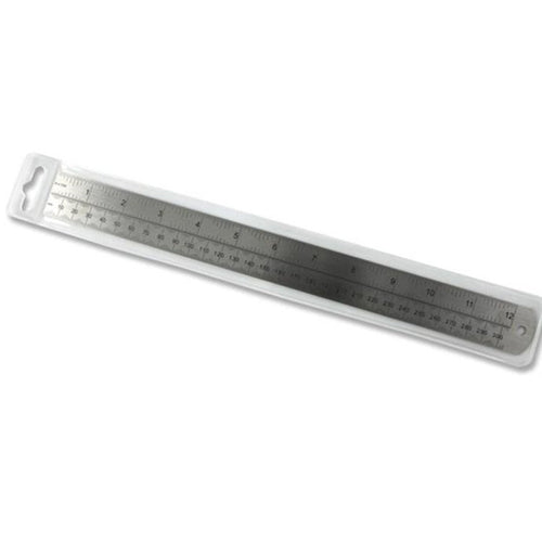 12" / 30cm Steel Ruler - The Fabric Counter