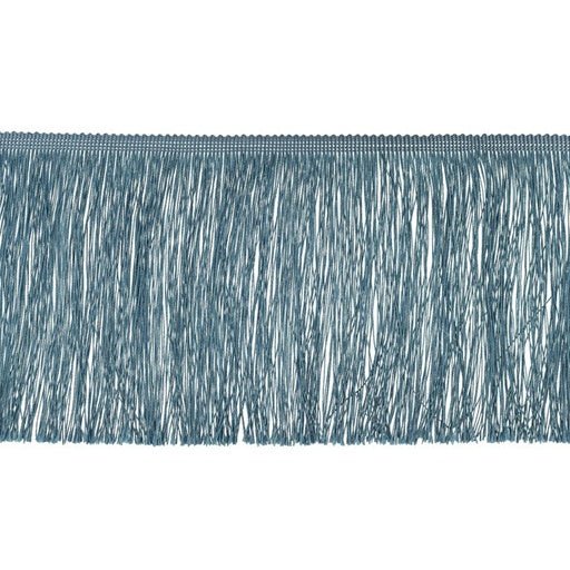 15cm Fringe Trim - Steel Blue - The Fabric Counter
