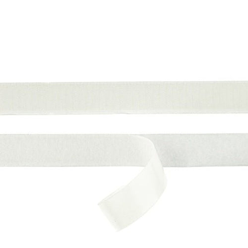 Adhesive Velcro Tape - White - The Fabric Counter