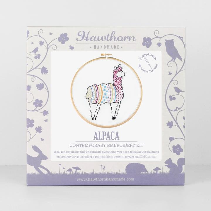 Alpaca Embroidery Kit - The Fabric Counter