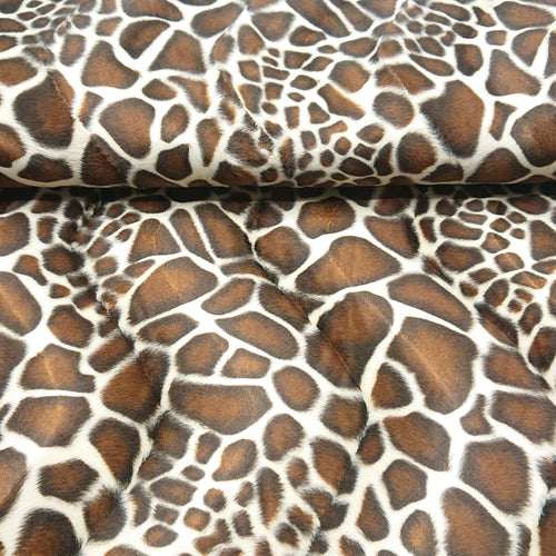 Animal Print Velboa - Giraffe - The Fabric Counter