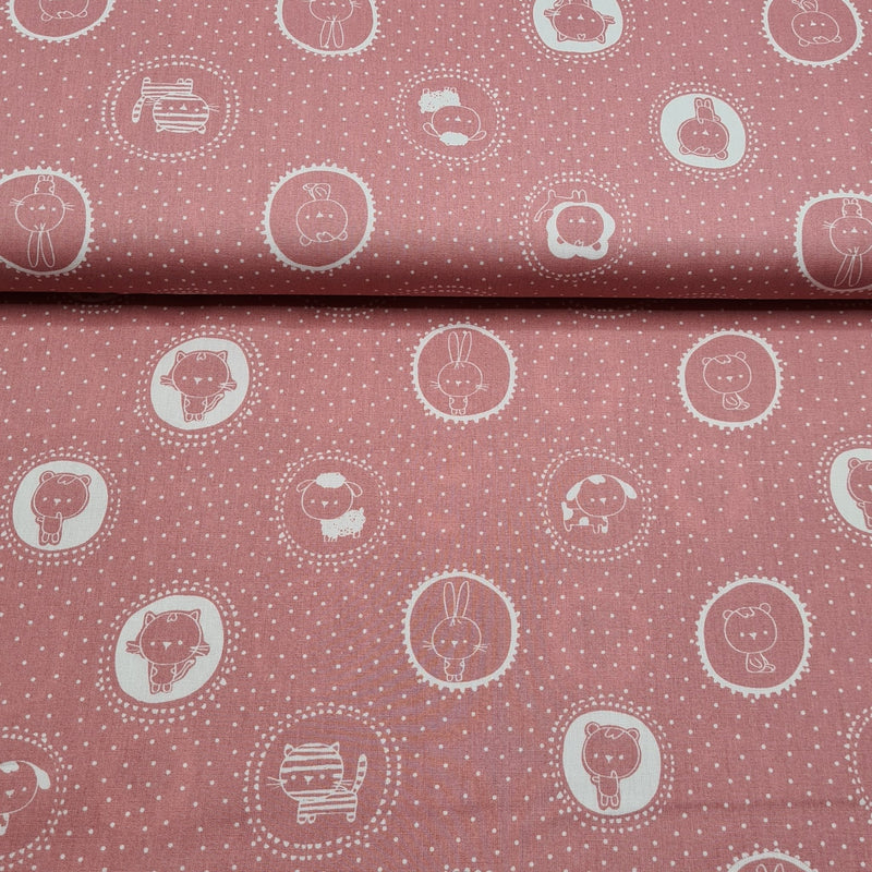 Baby Animal - Cotton Print - The Fabric Counter