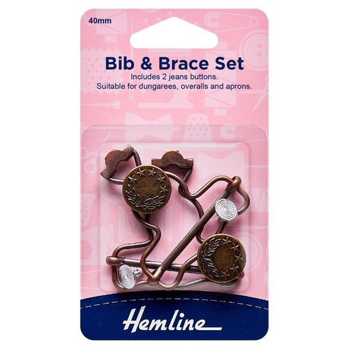 Bib & Brace Set - Bronze - The Fabric Counter