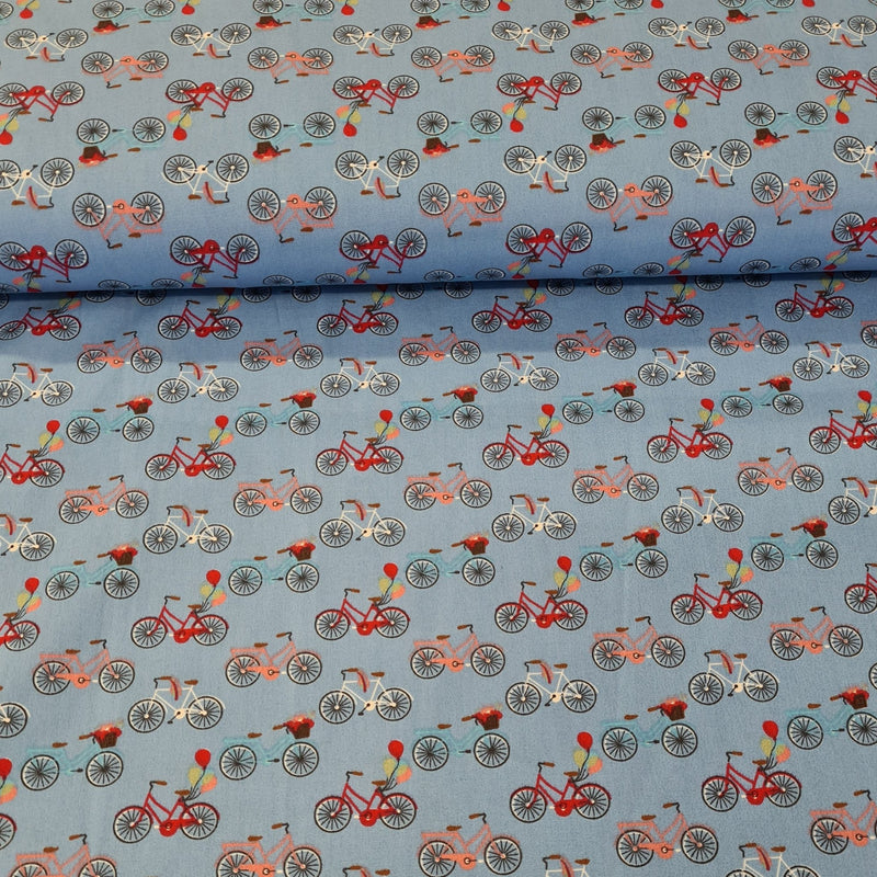 Bicycle Cotton Print - The Fabric Counter