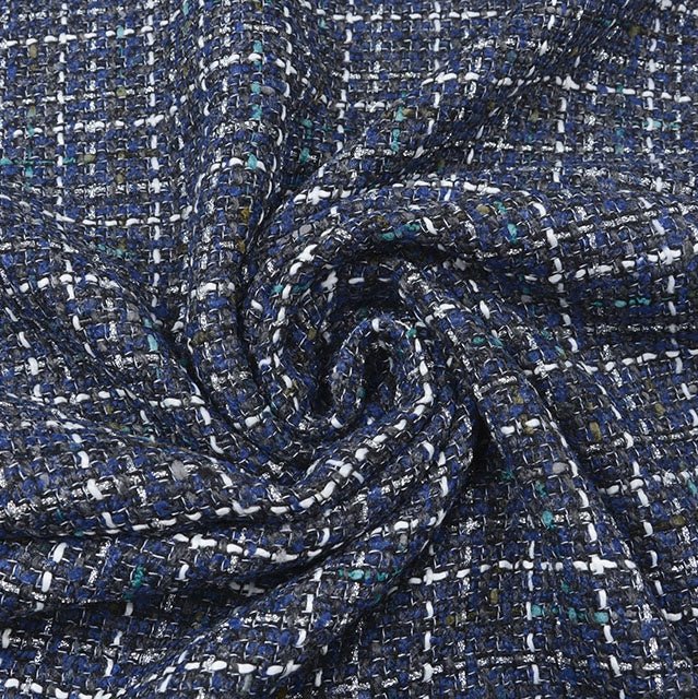 Bouclé - Navy - The Fabric Counter