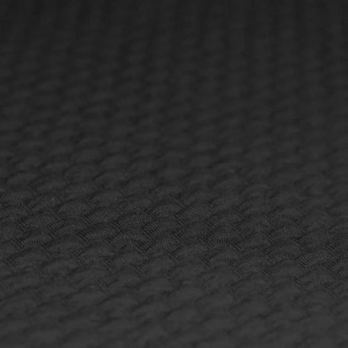 Brick Knitted Jacquard - Black - The Fabric Counter