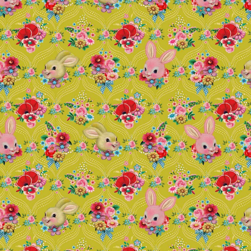 Bunnys - GOTS Organic Cotton Jersey - The Fabric Counter