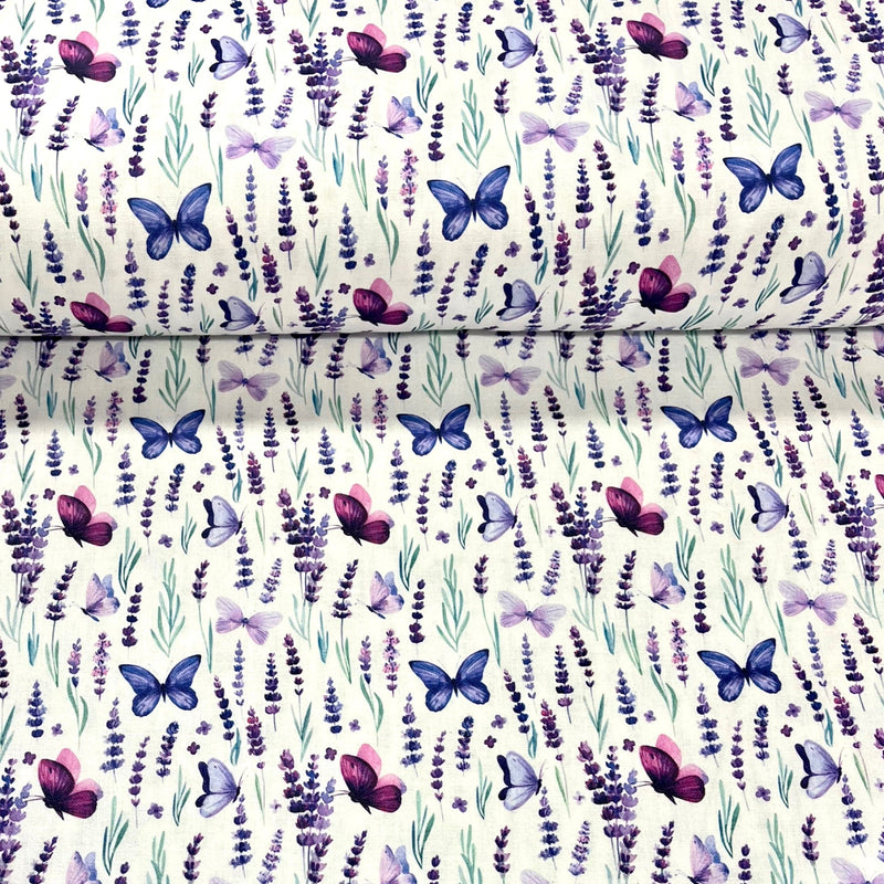 Butterfly - Digital Cotton Print - The Fabric Counter