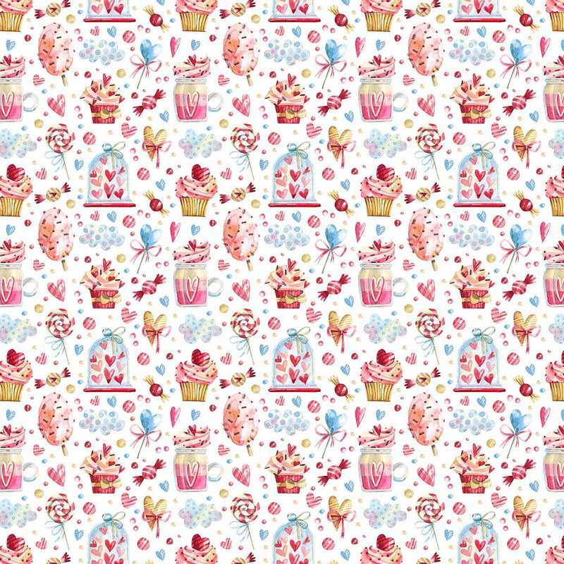 Cakes & Candy - Digital Cotton Print - The Fabric Counter