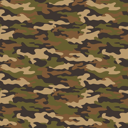 Camouflage - Cotton Print - The Fabric Counter
