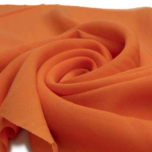 Chiffon - Orange - The Fabric Counter