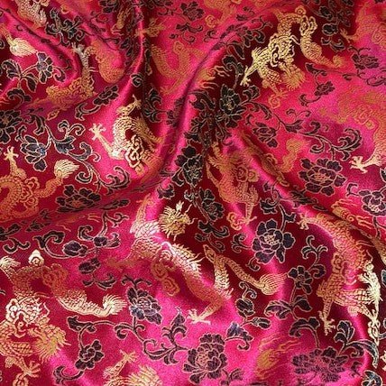 Chinese Satin Brocade - The Fabric Counter