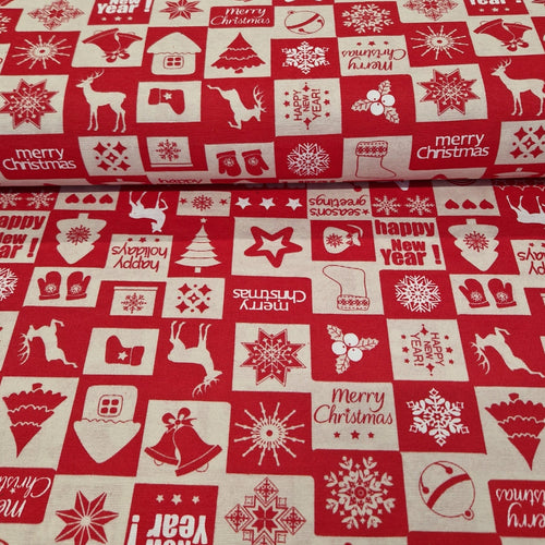 Christmas Canvas Collection - Christmas Greetings - The Fabric Counter