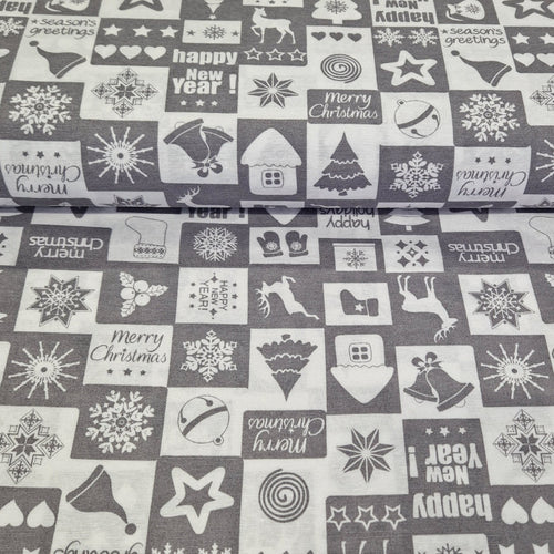 Christmas Canvas Collection - Christmas Greetings - The Fabric Counter