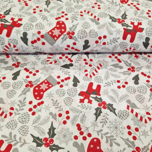 Christmas Canvas Collection - Deck the Halls - The Fabric Counter