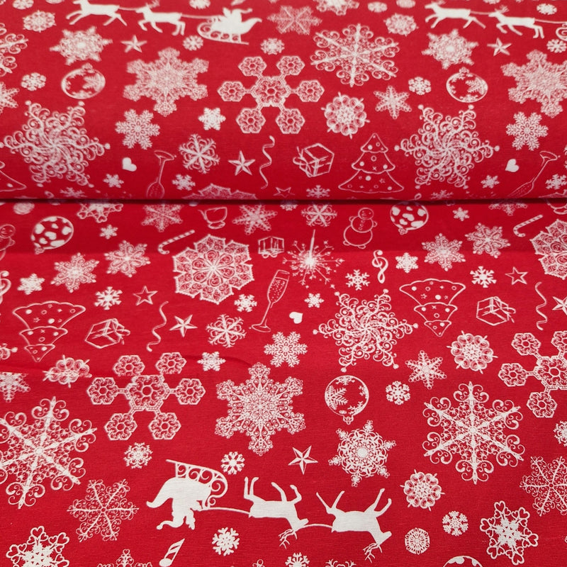 Christmas Canvas Collection - Snowflakes - The Fabric Counter