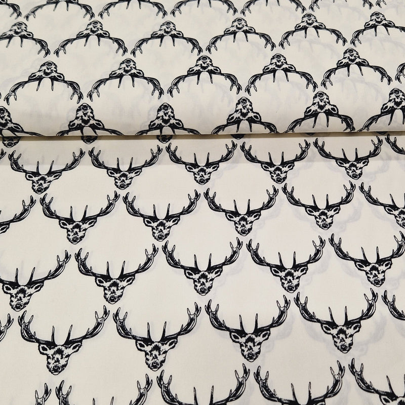 Christmas Cotton Print - Stag - The Fabric Counter