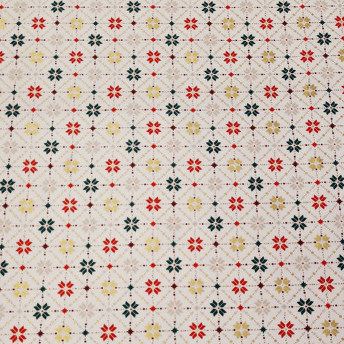 Christmas Cotton Print with Gold Foil - The Fabric Counter