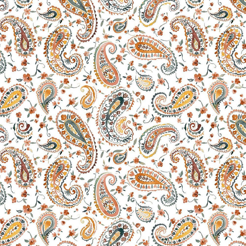 Cotton Jersey - Paisley - The Fabric Counter