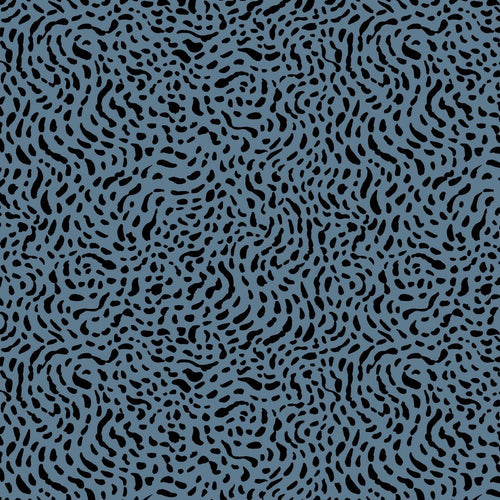 Cotton Jersey - Swirl Blue - The Fabric Counter
