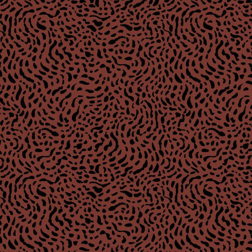 Cotton Jersey - Swirl Rust - The Fabric Counter